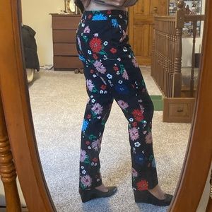 Flower print pants